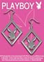 Officially Licensed PLAYBOY EARRING DIAMOND WITH BUNNY HEAD