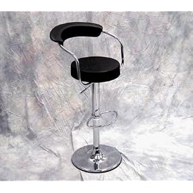 Click here to buy Wholesale Interiors BR0022BK Adjustable swivel bar stool black by Wholesale Interiors.