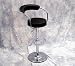 Kitchen & Housewares : Wholesale Interiors BR0022BK Adjustable swivel bar stool black
