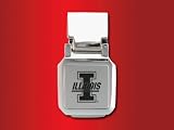 University of Illinois - Spring Loaded Money Clip - Laser Engraved