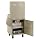 Edsal CSC6625PU 24-1/2-Inch Wide by 22-1/2-Inch Deep by 62-3/4-Inch High Mobile LCD Monitor Computer Cabinet, Putty