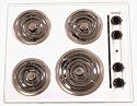 Brown - TEL03 - 24 Inch - Electric Cooktop - Coil Top - Black