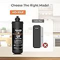 Waterdrop 10UF Under Sink Water Filter, Replacement for Waterdrop WD-TSA-UF 3-Stage Ultra-Filtration Under Sink Water Filter System, 1 Pack