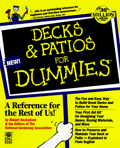 Decks & Patios for Dummies under Outdoor & Recreational Areas in The Books Store