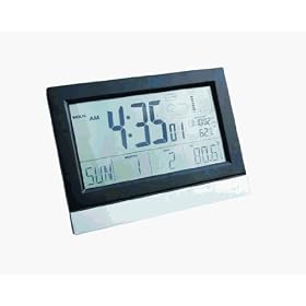 Atomic Radio Controlled Clock w weather station - 16.75x12.4x1.57 by Kirch