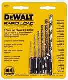 Tools & Hardware : DeWalt DW2551 6 Piece 1/16-Inch to 1/4-Inch Hex Shank Twist Drill Assortment