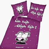 SHEEPWORLD Bettwaesche Ich hab Dich lieb
