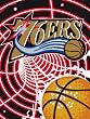 Philadelphia 76ers Colorful Raschel Blanket Throw - NBA Basketball Fan Shop Sports Team Merchandise