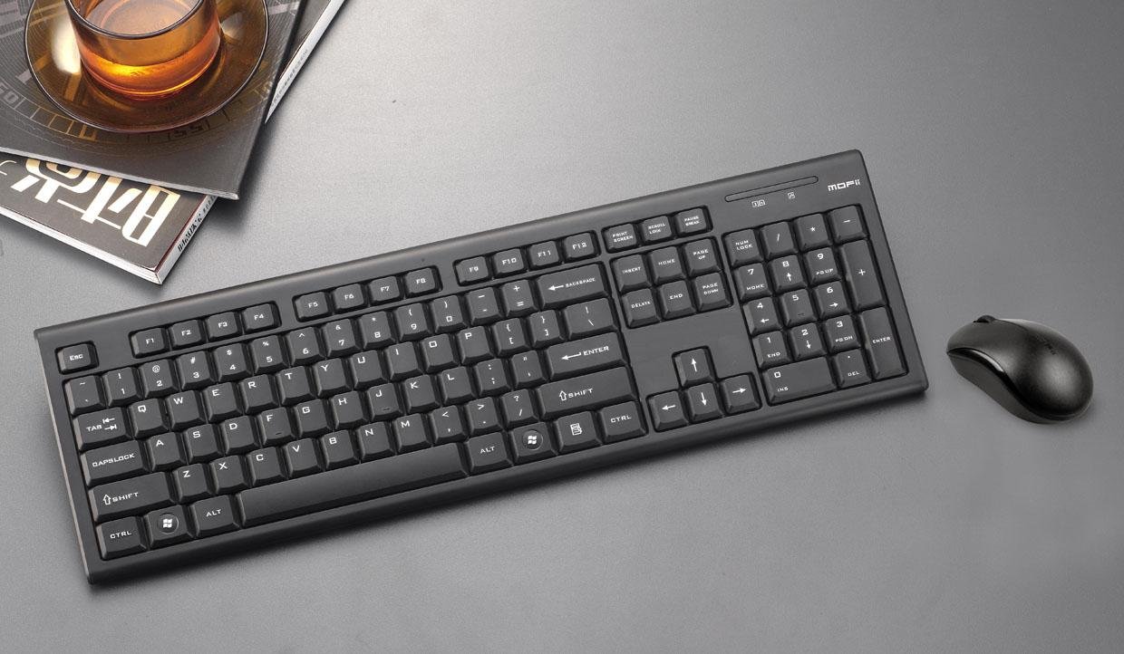 Slim Wireless Keyboard and Mouse for PC Mac MOFII X120K Argos eBay