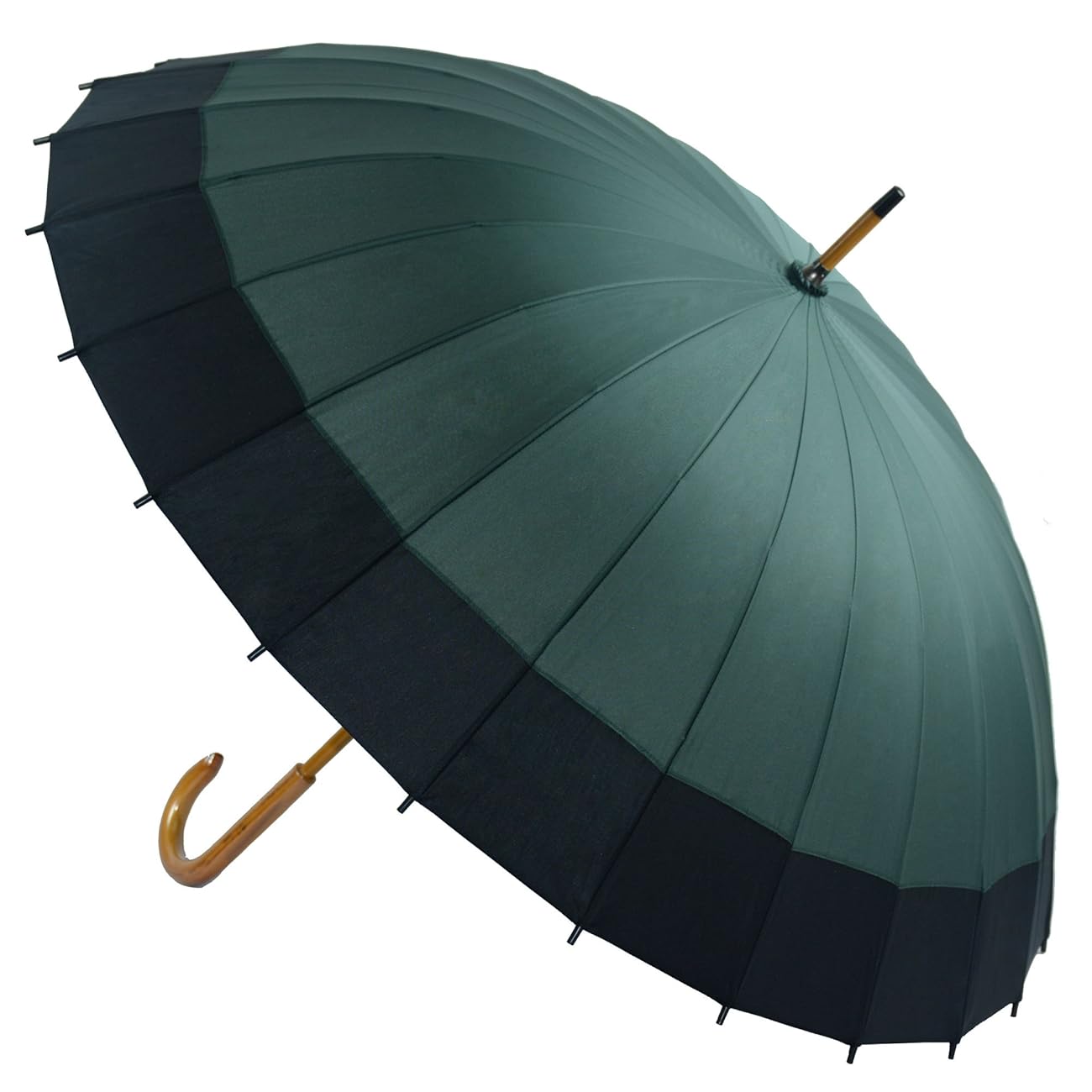 Kung Fu Smith Vintage Large Japanese Windproof Wooden Rain Umbrella