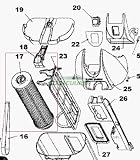 Hoover EmPower Model U5262-910 Catridge Filter Part Number 40140201 -