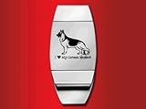 German Shepherd - Money Clip & Credit Card Holder - Laser engraved