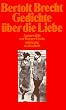Gedichte �ber die Liebe (suhrkamp taschenbuch)