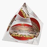 NFL Washington RedSkins Fedex Field Crystal Pyramid Paperweight