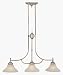 Decorative Lighting 10160FTSN South Bend 3-Light Island Pendant Lighting Fixture - Satin Nickel