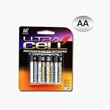 Ultra Alkaline AA Batteries - 4 Pack