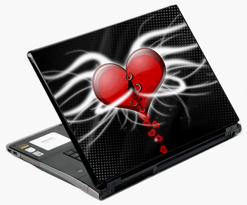 17" Universal Laptop Skin Decal Cover - Valentine Day