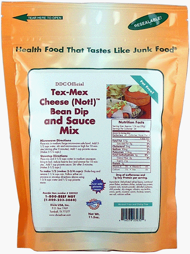 Dixie Carb Counter Tex-Mex Cheese (Not!) Bean Dip & Sauce Mix by Dixie Diner