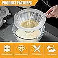 CARGEN 200 Mesh Strainer 75 Micron for 5 Inch Filter Funnel 