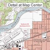 USGS Topographic Quadrangle Map - Spokane NE, Washington (Folded/Waterproof)