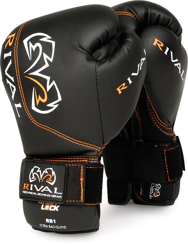 Amazon.com : Rival Ultra Bag Gloves, Black, 10-Ounce : Bag Boxing ...