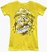 Captain Morgan Original Spiced Puerto Rican Rum Alcohol Drink Tattoo Juniors Bright Yellow T-Shirt
