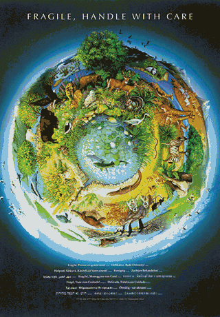 Fragile Earth Handle With Care Poster from Safari 