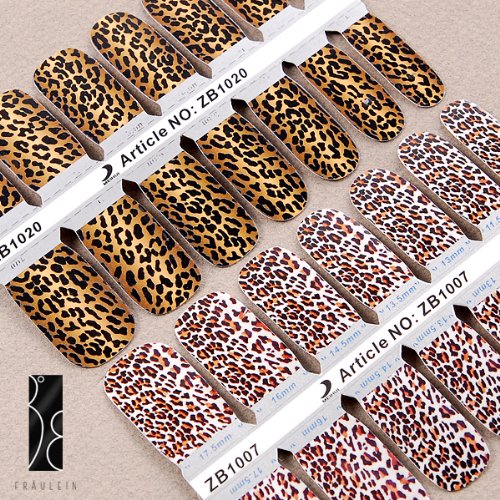 Fraeulein 38 28st Nagel-Folie Nail-Art Nageldesignfolie Nail Art Sticker Tattoo Leopard Preisvergleich