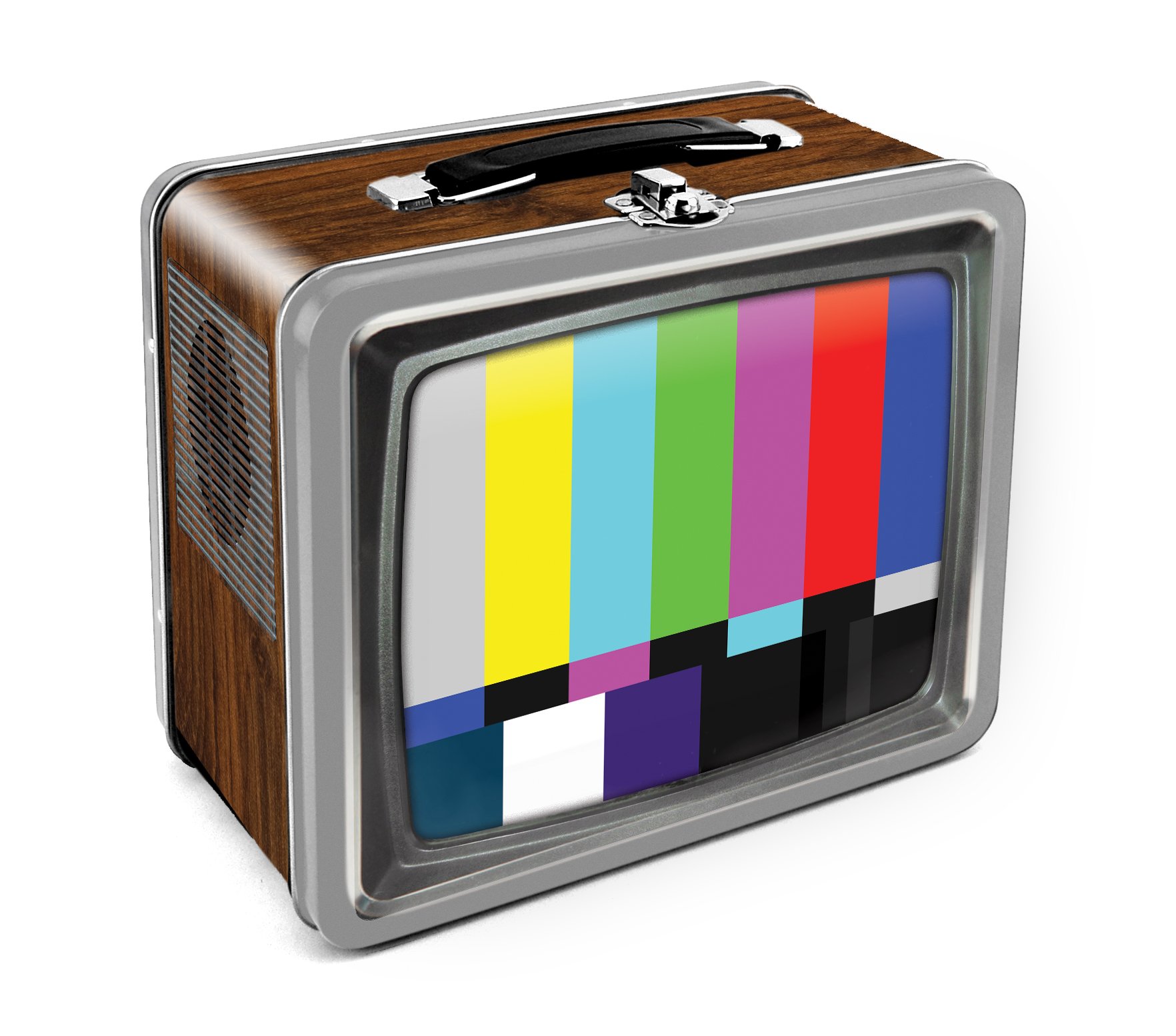 A La Cool A La Tele Aquarius Vintage TV Embossed Large Tin Fun Box
