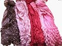 Bewitched Accessories Crinkle Silk Scarf With Embossed Design Trim