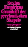 cover of Grundriß der pyrrhonischen Skepsis.