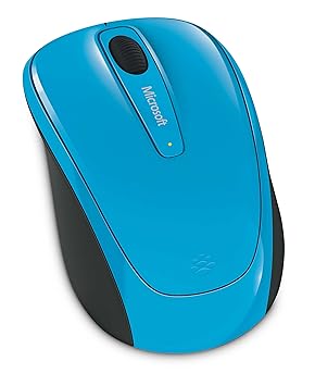 【クリックで詳細表示】マイクロソフト ワイヤレス マウス Wireless Mobile Mouse 3500 Mac/Win USB Port シアン ブルー L2 GMF-00286： パソコン・周辺機器