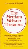 The Merriam-webster Thesaurus