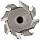 Niagara Cutter TS109 T-Slot Shank Type Cutter, High Speed Steel, Uncoated (Bright), Weldon Shank, 10 Helix Angle, 31/32" Cutter Diameter, 8 Tooth, 25/64" Width
