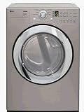 LG 27" Stackable Electric Dryer with 7.3 cu. ft. Capacity, Titanium - DLE3733S