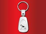 German Shepherd - Teardrop Keychain - Laser engraved