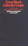 Gesamtausgabe in 16 B�nden. stw-Werkausgabe. Mit einem Erg�nzungsband: Band 16: Geist der Utopie: Faksimile der Ausgabe von 1918. (Werkausgabe, 16): BD 16 (suhrkamp taschenbuch wissenschaft)