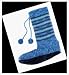 Red Carpet Studios 60221 LuckyMuks Knit Slippers - Blue-Green-Purple - Set Of 4