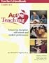 Active Teaching: Enhancing Discipline, Self-Esteem and Student Performance