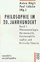 Philosophie im 20. Jahrhundert: Band 1: Phänomenologie, Hermeneutik, Existenzphilosophie und Kritische Theorie: BD 1