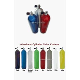Scuba Diving Air Tank Aluminum 80 Cubic Foot