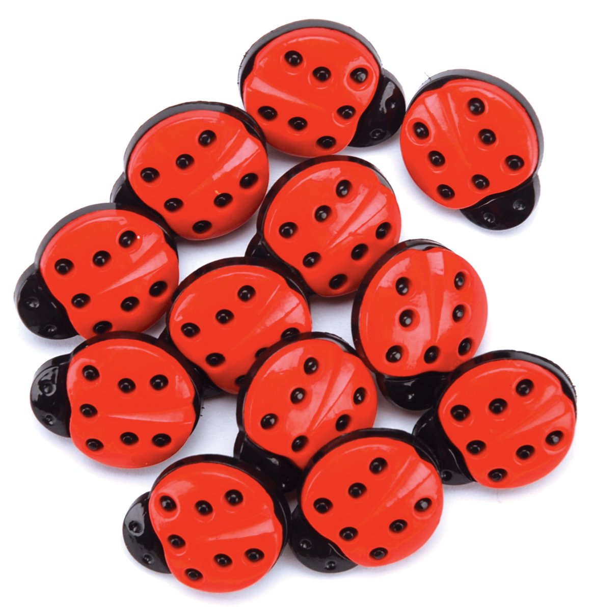  Blumenthal Lansing Favorite Findings Buttons, Ladybugs