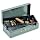 STEELMASTER Locking Steel Bond Box with Cash Tray, Includes Keys, 10.25 x 2.88 x 4.75 Inches, Gray (2212CBTGY)