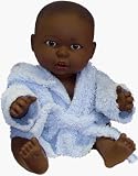 Large Vinyl Gender Neutral African-American Girl Baby Doll
