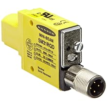 Banner SM31RQD Mini Beam DC Photoelectric Sensor, Opposed Receiver Mode, 4-Pin European QD Termination, 3m Sensing Range