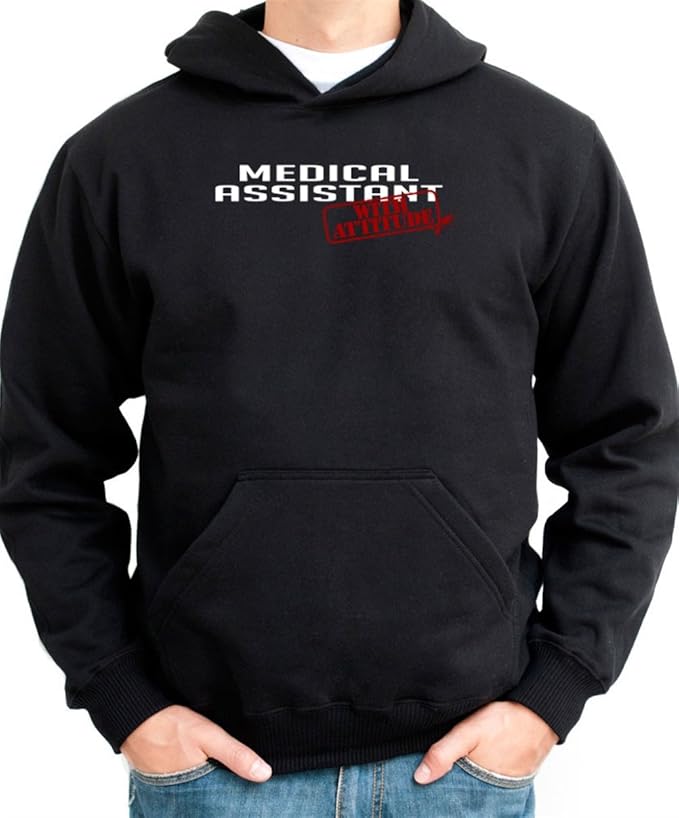 Amazon.com: Medical Assistant WITH ATTITUDE Men Hoodie: Clothing