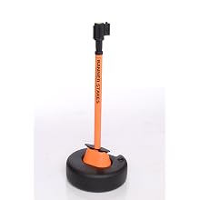 Banner Stakes 20100012 Cart Package, 16 Pieces, Orange Polyester Fabric"Hard Hat Area" Banner