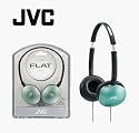 JVC Flat Foldable Stereo Headphones Green HA-S150-G