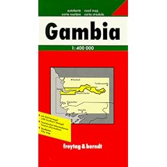Freytag Berndt Autokarten, Gambia: Road Map (Country Road & Touring)