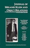 " Journal of Melanie Klein and Object Relations
 W
C
M
Scott Issue v
 15
 No
 1,
Donald Meltzer